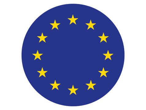 EU natiional flag circle symbol.