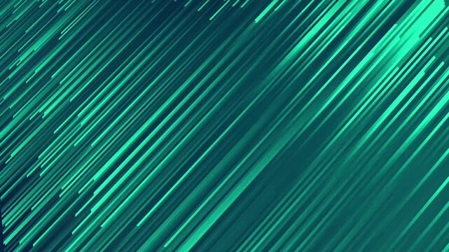 Abstract Teal and Turquoise Diagonal Lines Motion Background