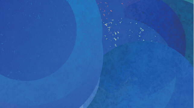 Abstract Blue Geometric Circles Background Wallpaper