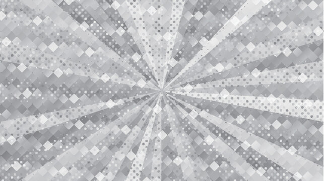 Abstract Geometric Monochrome Background with Radiant Radial Lines