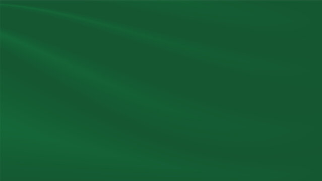green fabric background with smooth texture and abstract creased