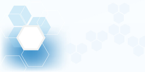 Abstract technology digital hi tech hexagons concept background. Space for your text © Marsub