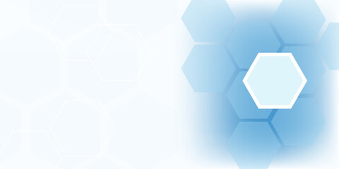 Abstract technology digital hi tech hexagons concept background. Space for your text © Marsub