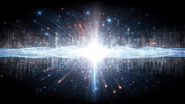 Ultra Realistic Quantum Ad Pulse Seamless Loop Featuring Enterprise AI Signal Synchronization Across Quantum Digital Infrastructure Background Video.