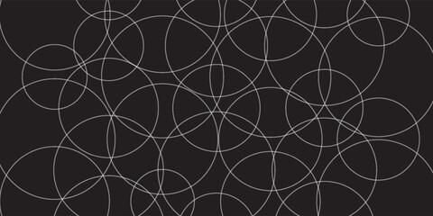 Obraz premium Universal high quality seamless geometric pattern with editable weight of stroke, clipping mask. Abstract black and white vector background in classical style