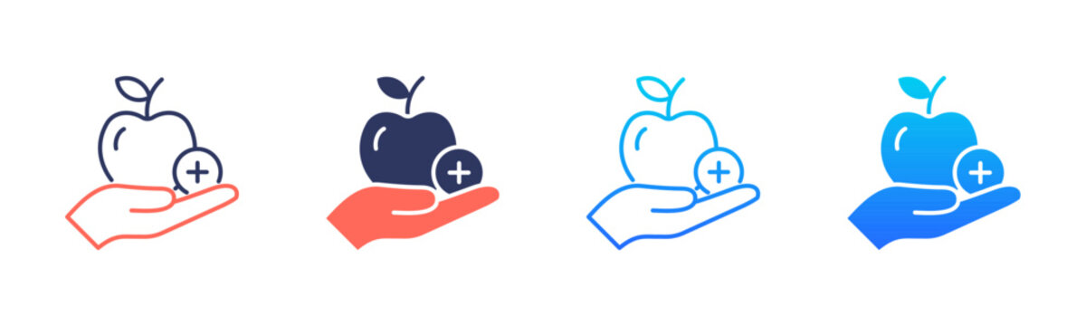 Nutrition Support Icon Pack In Multiple Styles