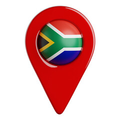 Fototapeta premium Location Pin South Africa