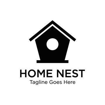 Birdhouse icon with a circular entry hole.