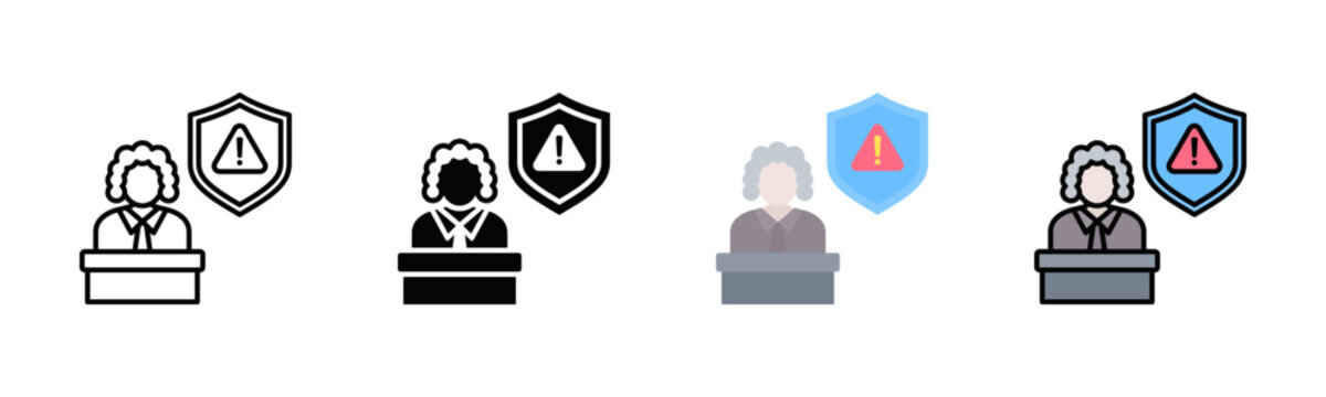 Crisis Response Counsel Icon Pack In Multiple Styles
