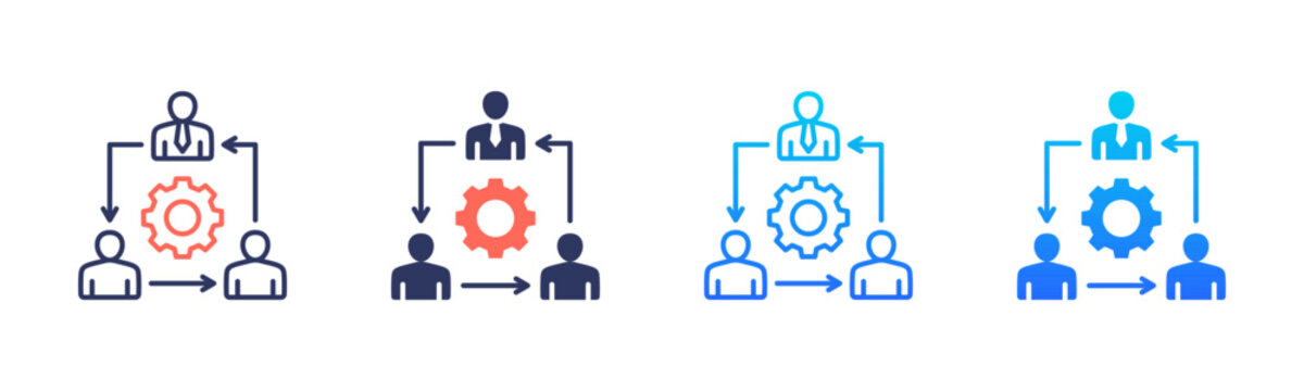 Corporate Restructuring Plan Icon Pack In Multiple Styles