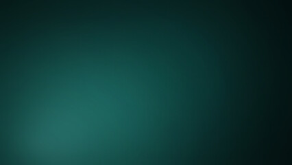 Obraz premium Dark seafoam green gradient background, with soft light, vignette effect for, projects and digital, compositions and
