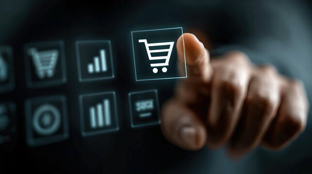 Digital marketing ecommerce strategy concept with SEO PPC social media email campaigns analytics tools customer engagement online sales optimization and performance tracking system