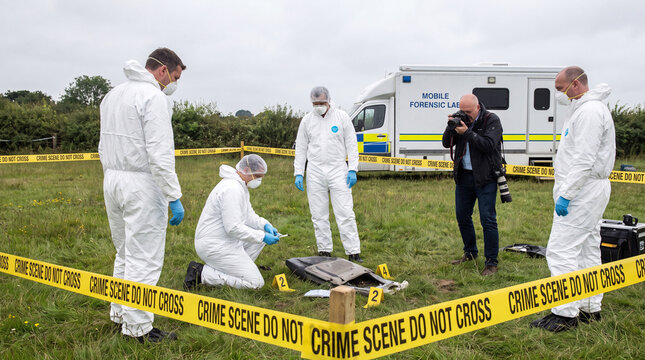 True Crime Investigation Scene Detective & Forensic Evidence Room