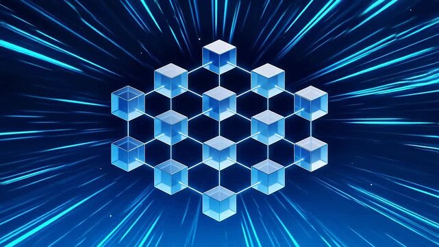 Blue Cubes Network in Space