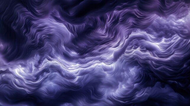 Detailed view of asperitas clouds in severe storm