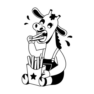 Eating Fries