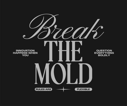 Urban Streetwear Typography Quote Vector, Minimal Aesthetic Lettering for T-Shirt, Clothing Brand and Poster Design