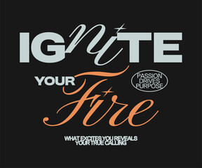 Fototapeta premium Minimal Typography Quote Design for Urban Streetwear T-Shirt and Poster, Motivational Inspirational Apparel Lettering Vector