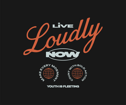 Minimal Typography Quote Design for Urban Streetwear T-Shirt and Poster, Motivational Inspirational Apparel Lettering Vector