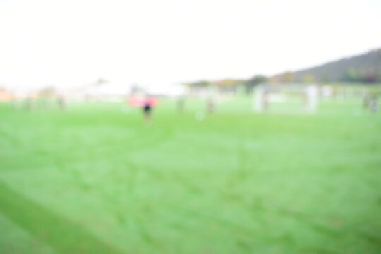 abstract blur green grass in springtime, compettition season