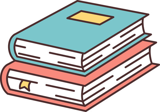 Stack of Two Books for Reading and Learning