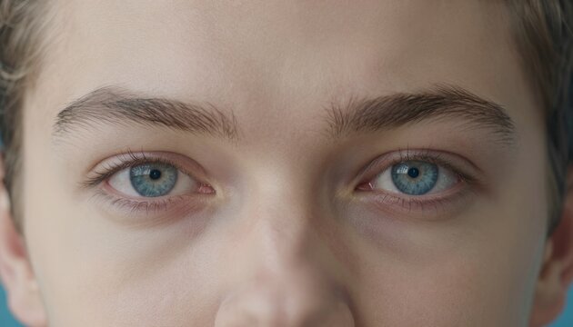 Extreme Close-up of Intense Human Eyes