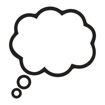 Thoughtful emoji bubble speaks loudly outside