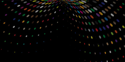 Abstract futuristic polygonal mesh wave with glowing red and purple neon light effects © Adi