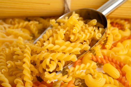 Pasta noodles for cooking Italian food.