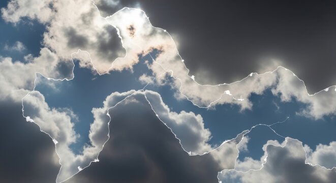 Dramatic Fractus Clouds Appearing in a Turbulent Sky