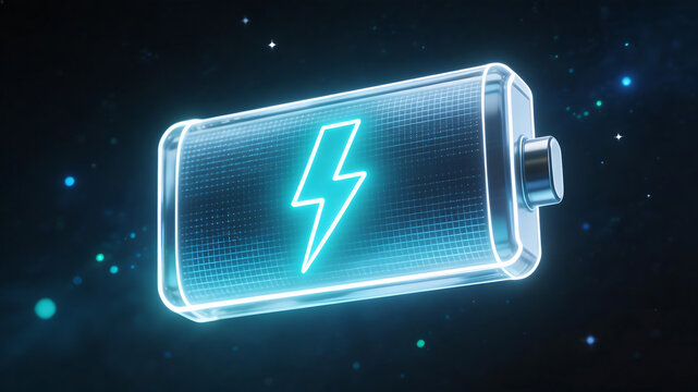 Battery icon with lightning symbol