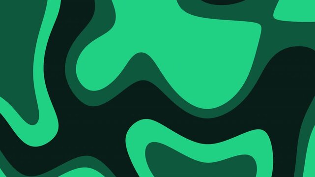 Abstract green organic blob shapes on dark background, animated loop. Ideal for modern UI, titles, transitions, branding videos, and social media overlays.