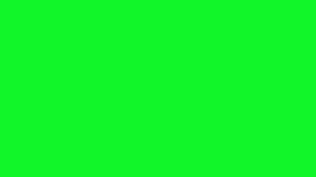 Computer mouse cursor clicking animation on green screen background