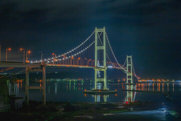Fototapeta premium 日本の北海道室蘭市のとても美しい夜景