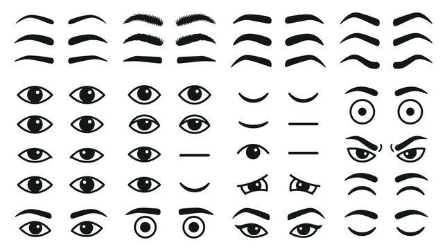Eyes and Eyebrows Elements Collection