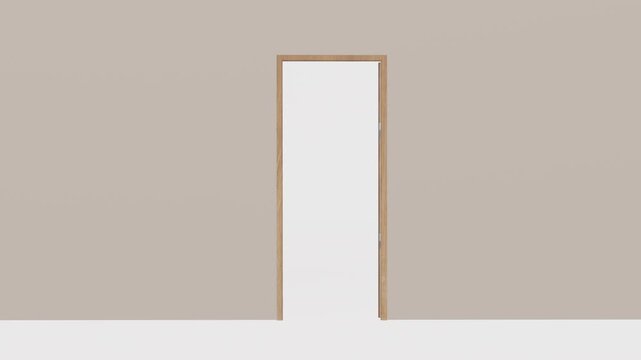ドアが開く　アニメーション