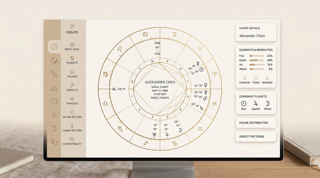 Astrology Software Dashboard