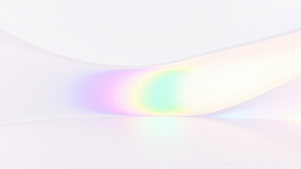 Obraz premium Abstract pastel wave. Soft colors blend, creating luminous effect. Minimalist design, smooth gradients, elegant simplicity.