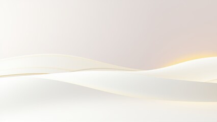 Obraz premium Abstract waves, soft colors, gentle curves. Light gradients create calming visual effect. Minimalist design, elegant simplicity.
