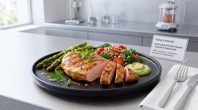 uture Lab grown Meat, Super healthy Lab grown tested meat alternative meat food