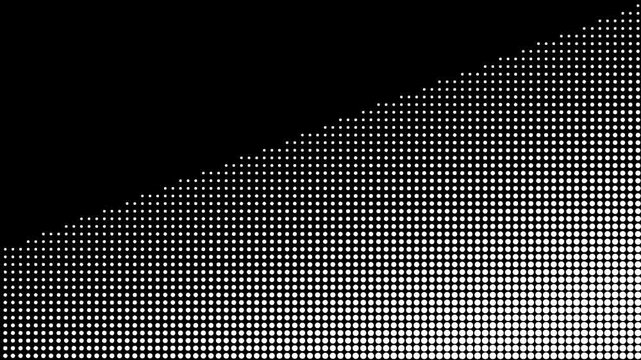 Abstract Monochrome Digital Halftone Pattern 4K