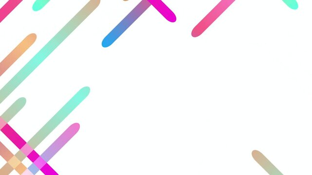 Abstract colorful diagonal line patterns 4K
