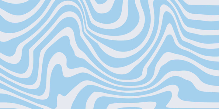 Abstract background seamless pattern with colorful waves. Trendy vector illustration in retro psychedelic style