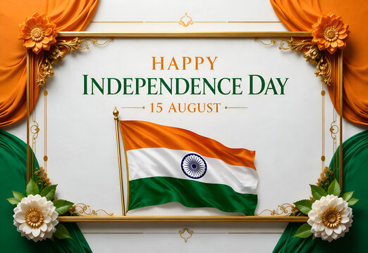 India anniversery celeberation card