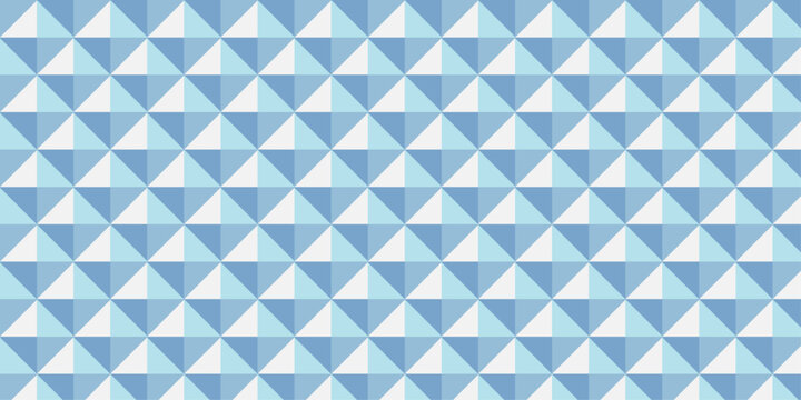 abstract geometric triangle isometric Cube background. blue and white tile mosaic paper retro wall decoration square cube textile web design.