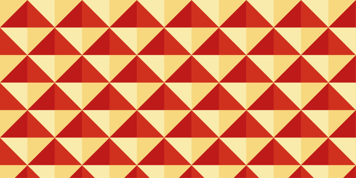 abstract geometric triangle isometric Cube background. red and brown tile mosaic paper retro wall decoration square cube textile web design.