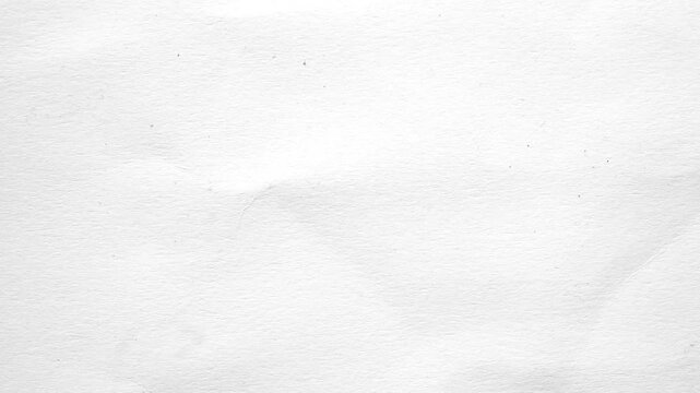 White crumpled paper stop motion background texture. Seamless looping 4k