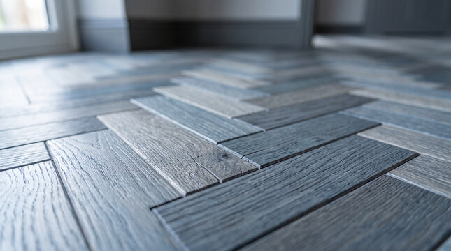 Parquet wood flooring close up