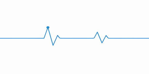 Obraz premium Abstract Heartbeat ECG Line Forming Heart Shape with Business Growth Graph Medical Pulse Monitor and Financial Success Vector Illustration