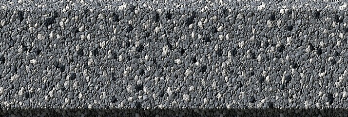 Fototapeta premium Stone path texture seamless pattern of architectural gravel floor. Aerial top view of Stone landscaping road construction material.